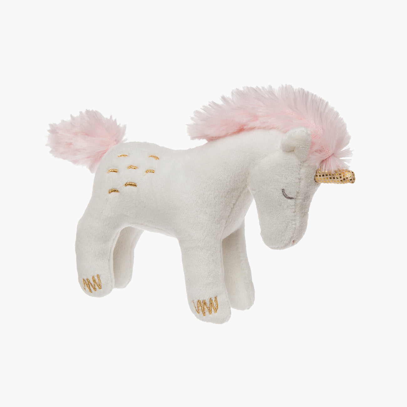 Jucarie Baby Unicorn Zornaitoare, 13 cm, Din Plus, 0 Luni+, Mary Meyer