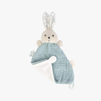 Jucarie Doudou Iepuras Albastru, K'Doux, Din Bumbac Organic, 20 cm, 0 Luni+, Kaloo | MyBabyPrincess