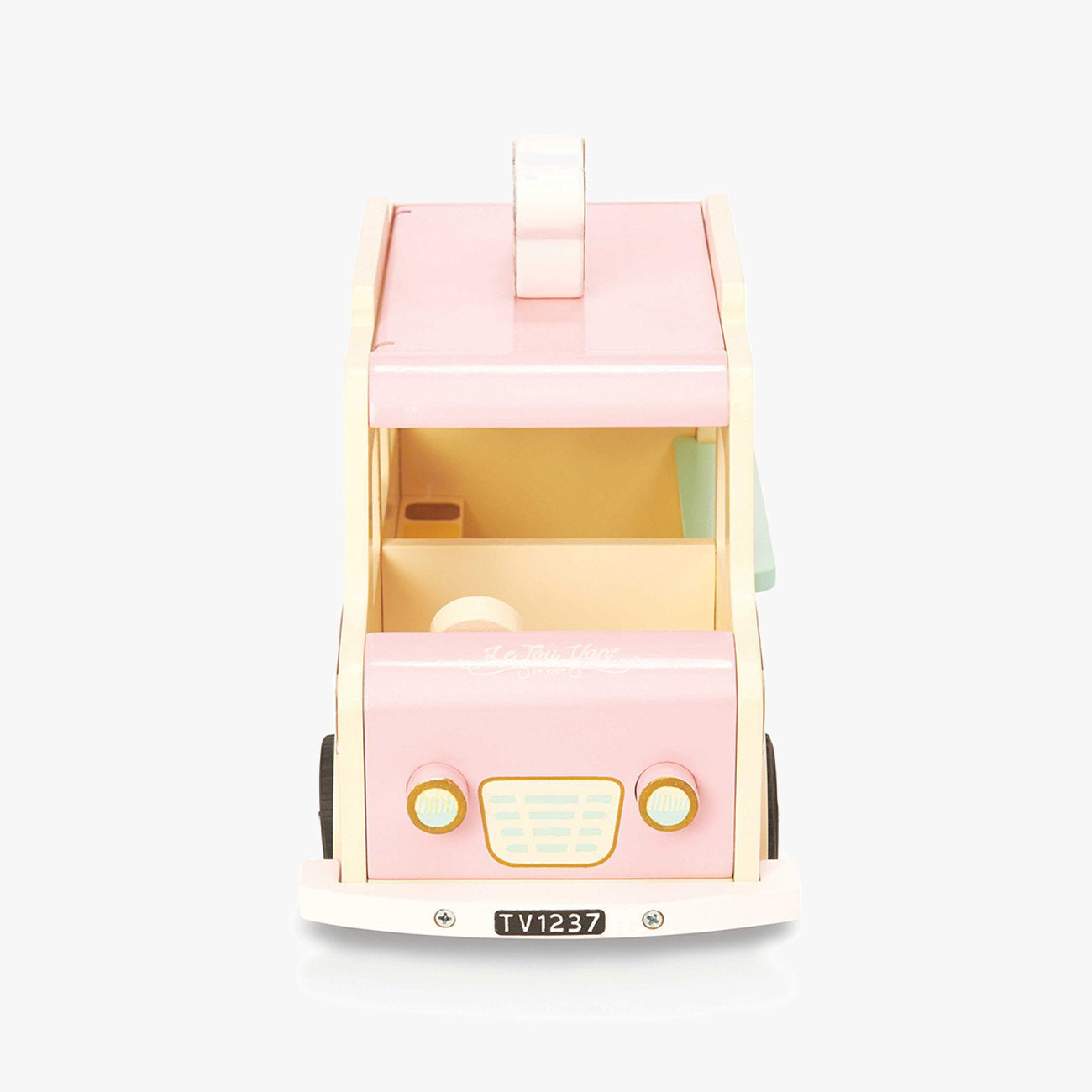 Masina de Inghetata de Jucarie Roz, Din Lemn, 3 Ani+, Le Toy Van