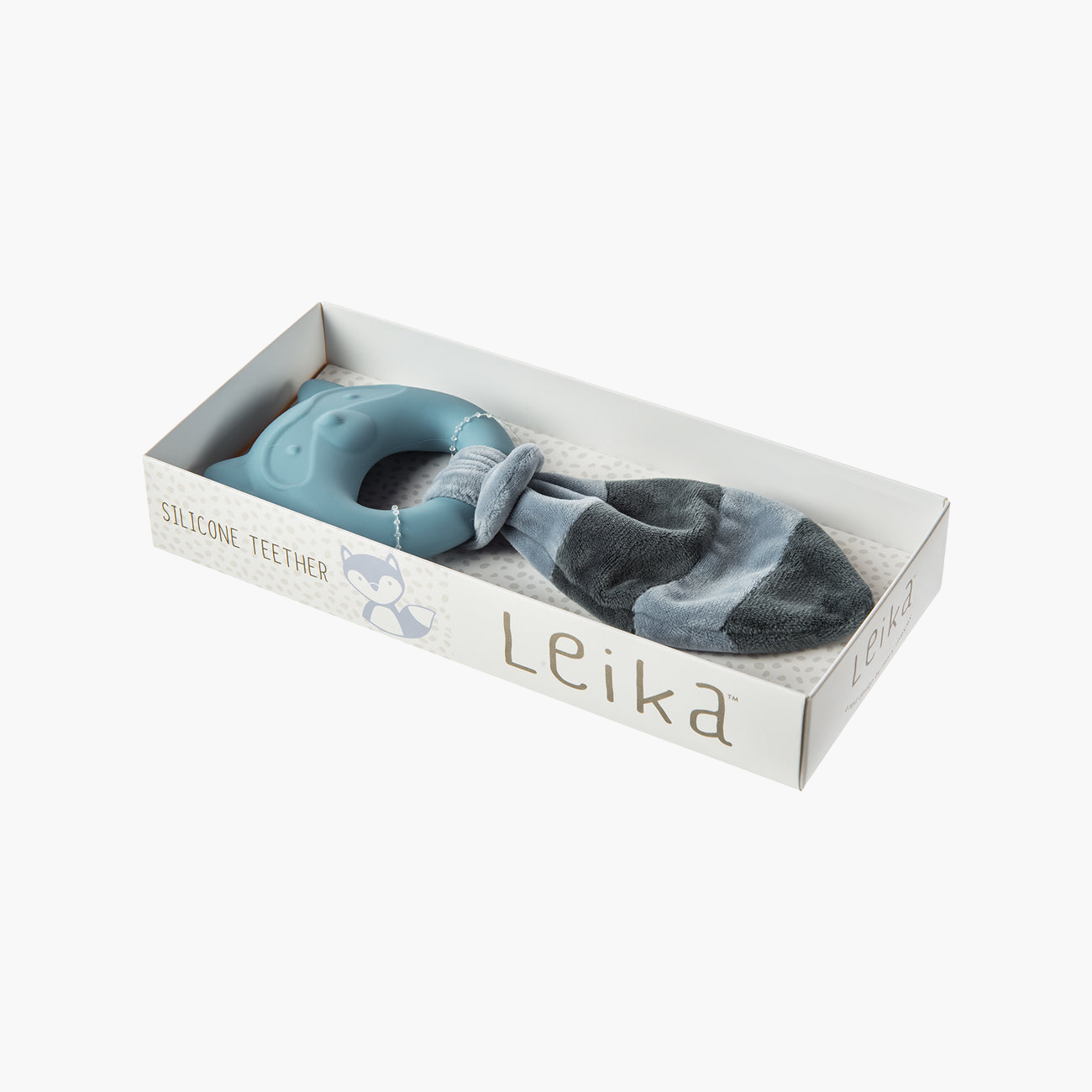 Jucarie de Dentitie Ratonul Leika, 22 cm, Din Silicon, 0 Luni+, Mary Meyer